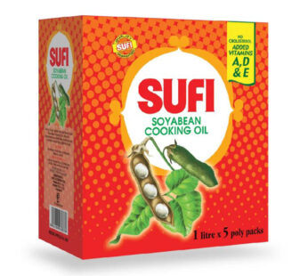 Sufi Soyabean Cooking Oil 1 ltr × 5